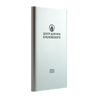 Power bank Xiaomi с логотипом, 5000 мАч (серебристый)